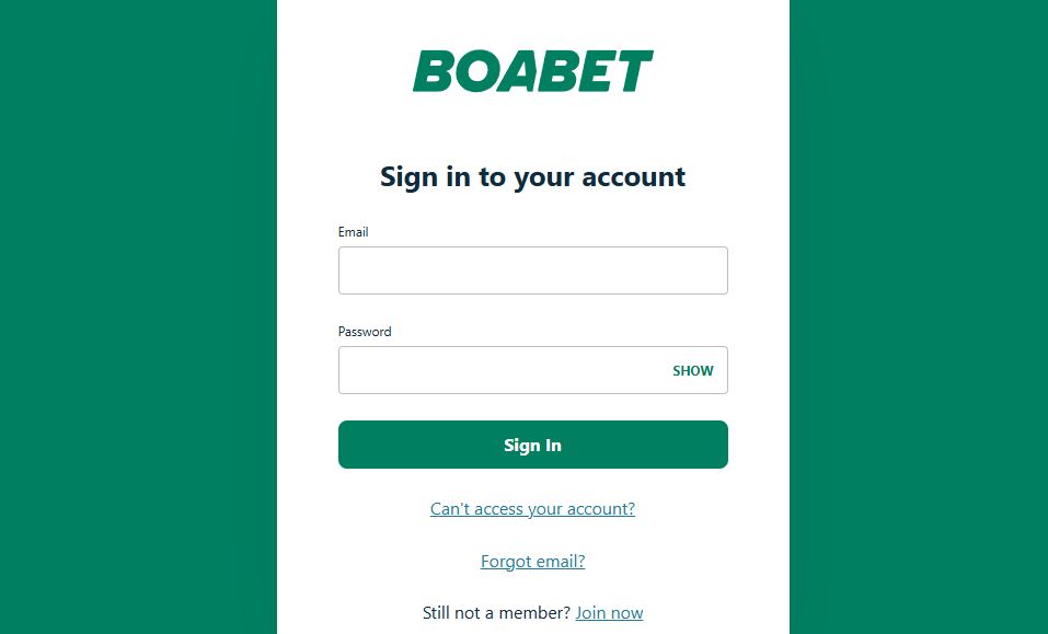 Jelentkezz be Boabet fiókodba email címeddel és jelszavaddal