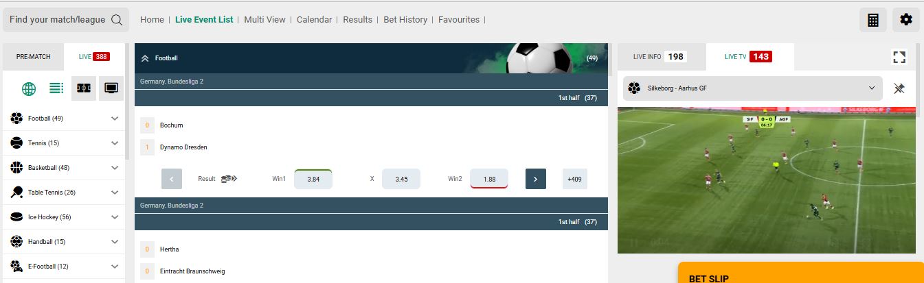 Kövesse élőben a mérkőzéseket és fogadjon valós időben a Boabet platformon