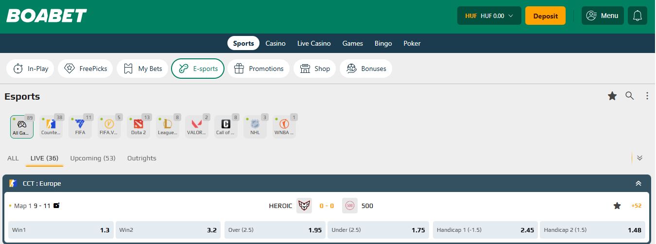 Fedezd fel az e-sport fogadási lehetőségeket Boabet platformon